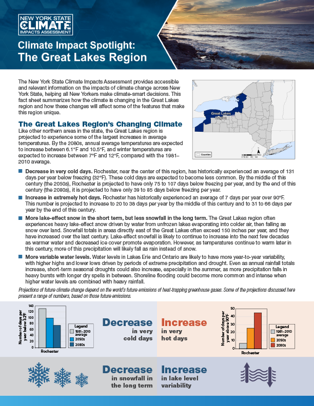 Regional-FS-GreatLakes – New York State Climate Impacts Assessment